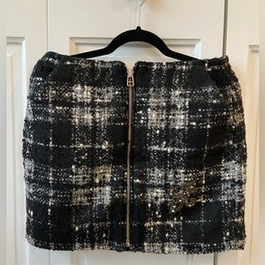 The Kooples Wool Plated Skirt